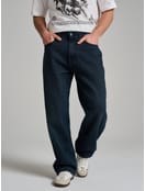 Джинсы багги широкие с вареный эффектом