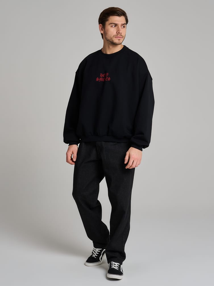 Свитшот оверсайз с надписью