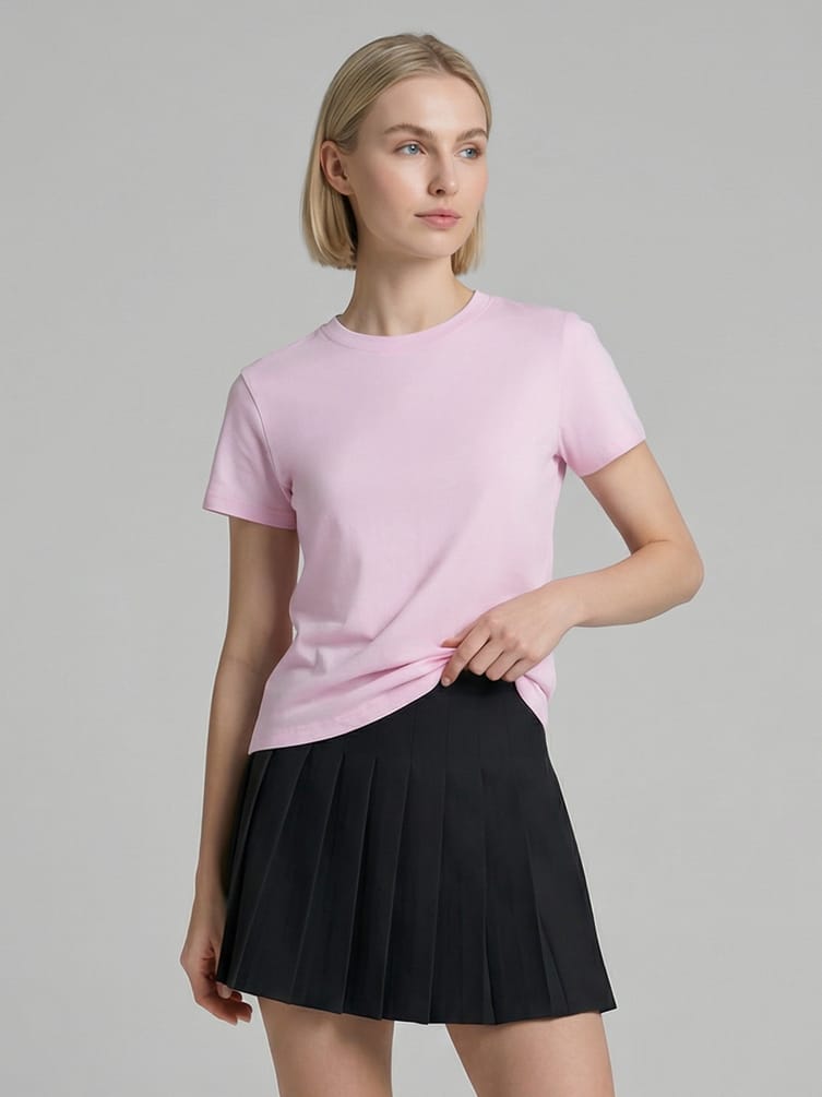 Плотная классическая футболка из хлопка