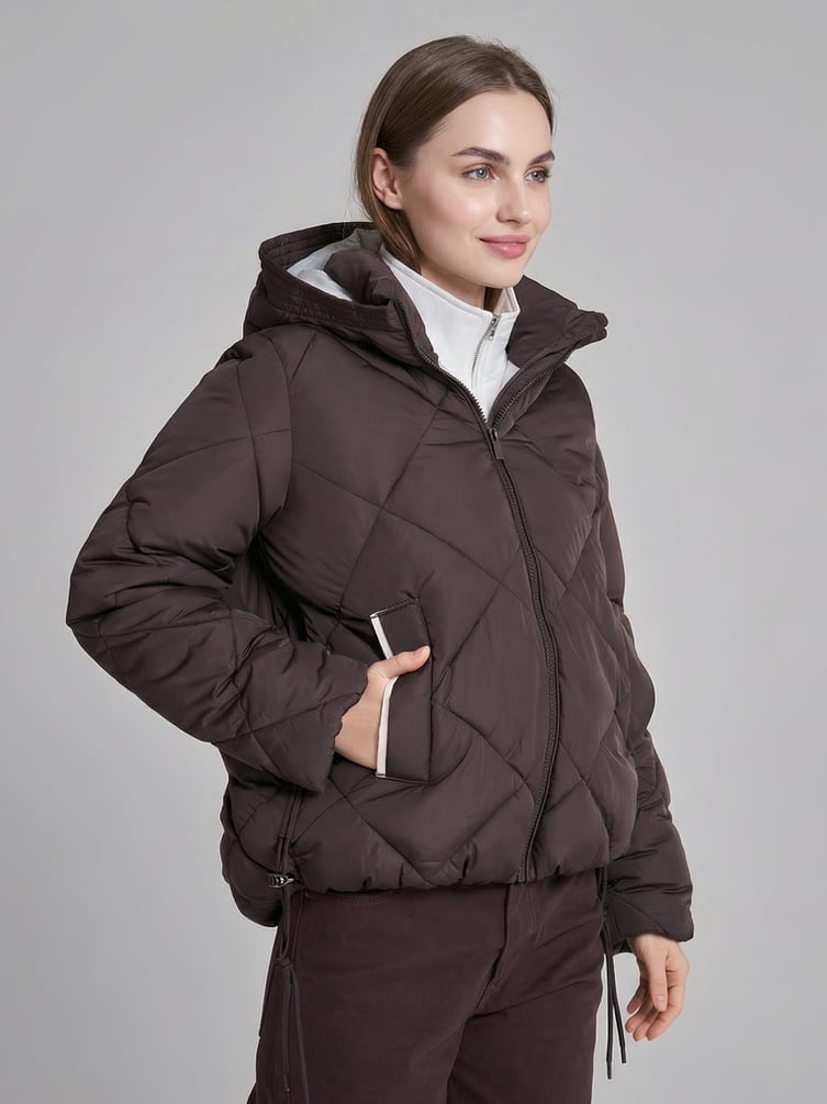 Куртка стеганая с капюшоном