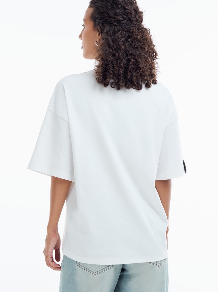 Футболка оверсайз с принтом Есенина