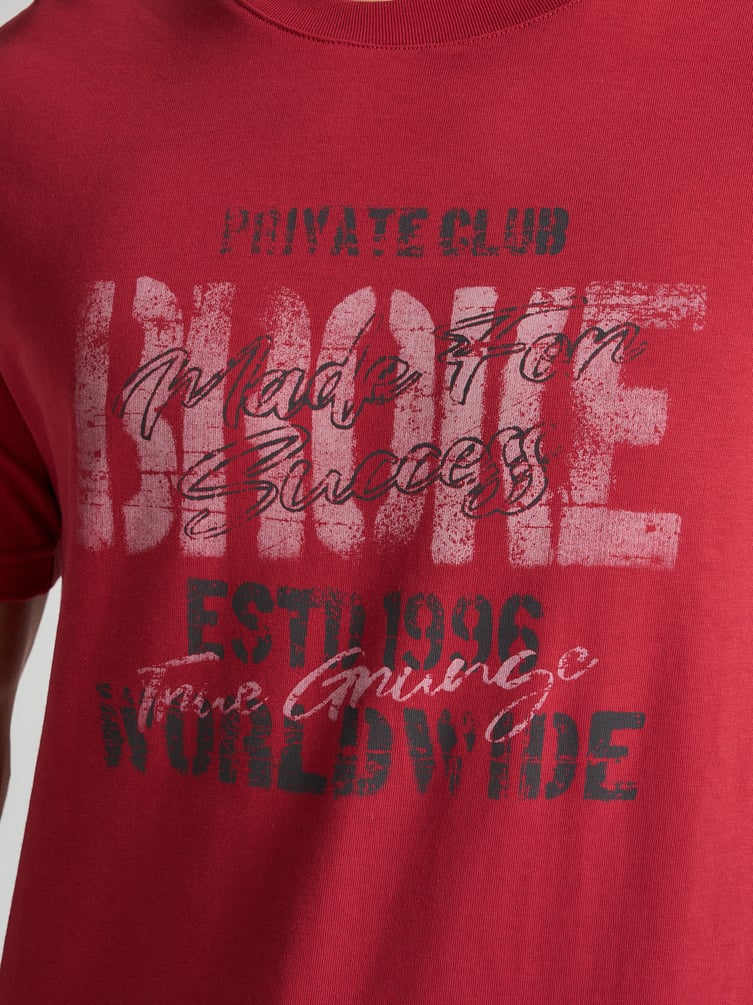 Футболка из хлопка с надписями