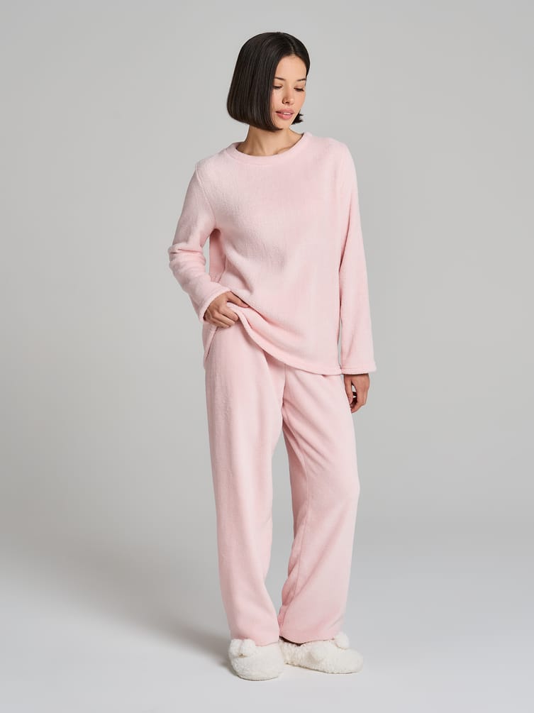 Пижама плюшевая с кофтой и штанами