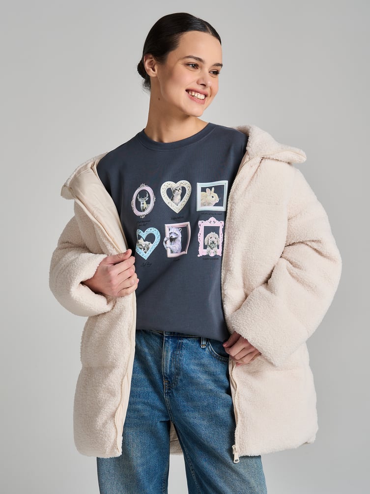 Футболка из хлопка с принтом