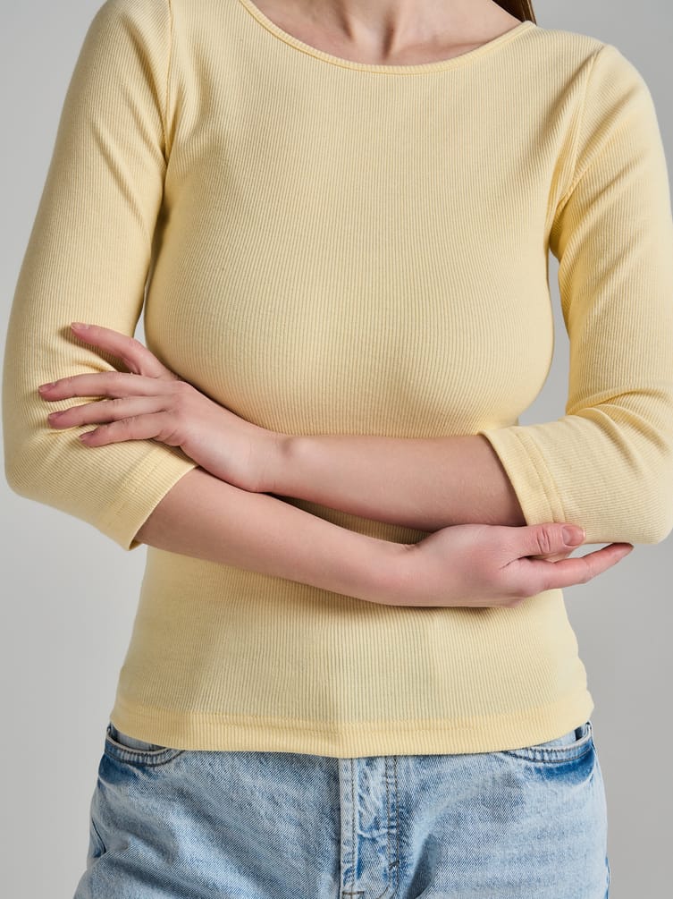 Лонгслив приталенный