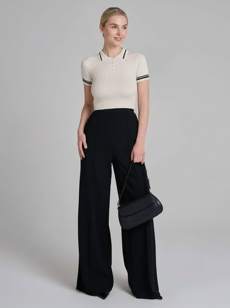 Джемпер-поло с коротким рукавом