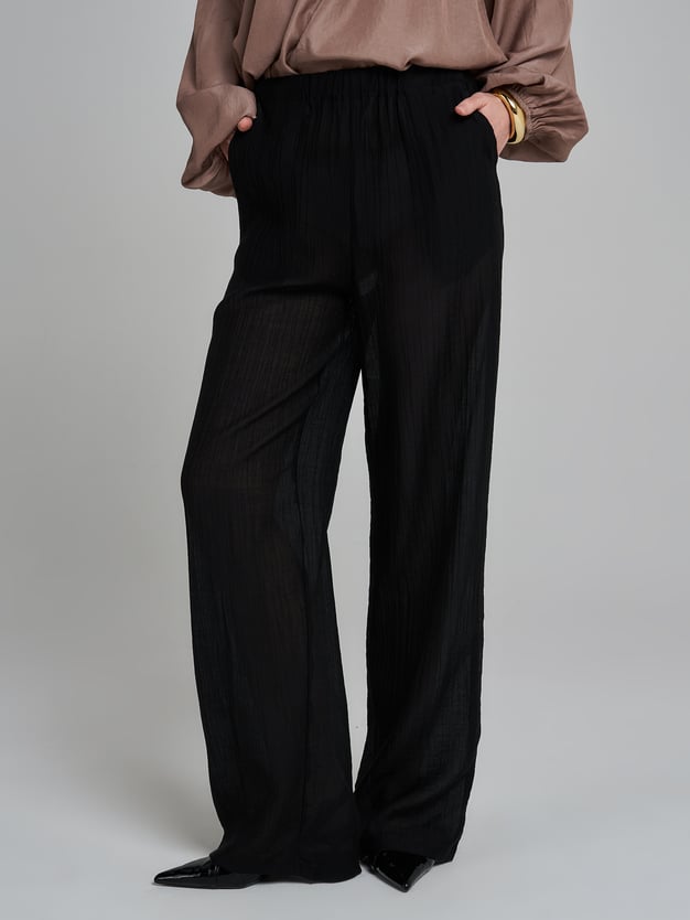 Брюки широкие летние