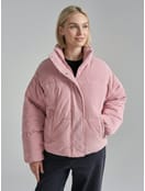 Велюровая куртка оверсайз утепленная