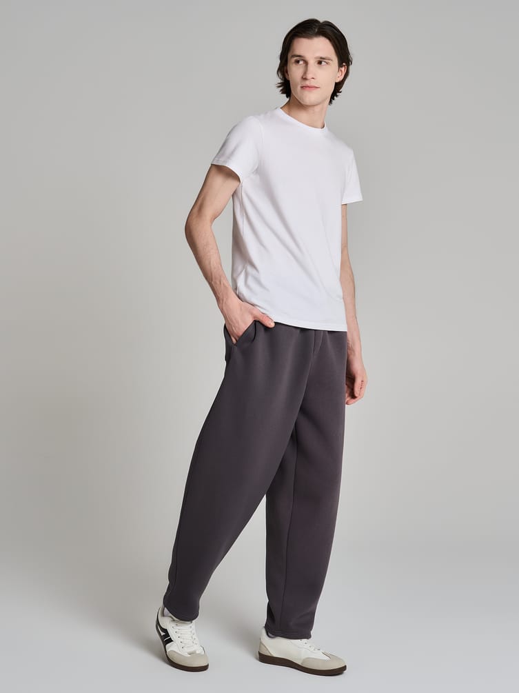 Утепленные брюки зауженные с начесом