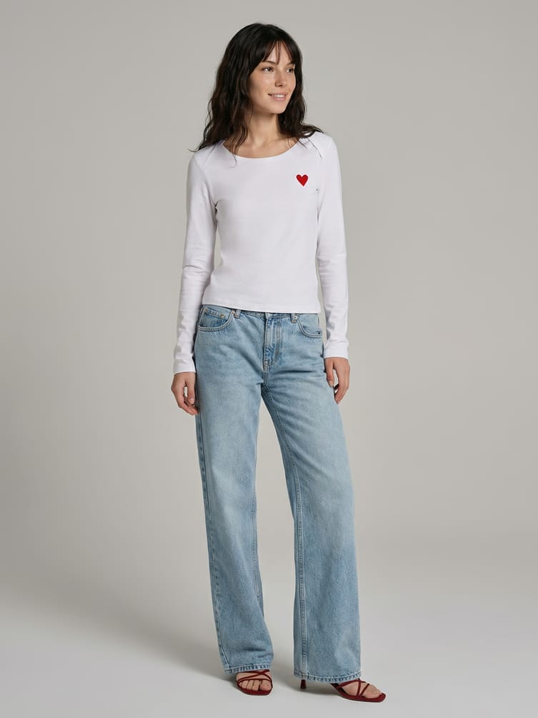 Джинсы бойфренды широкие