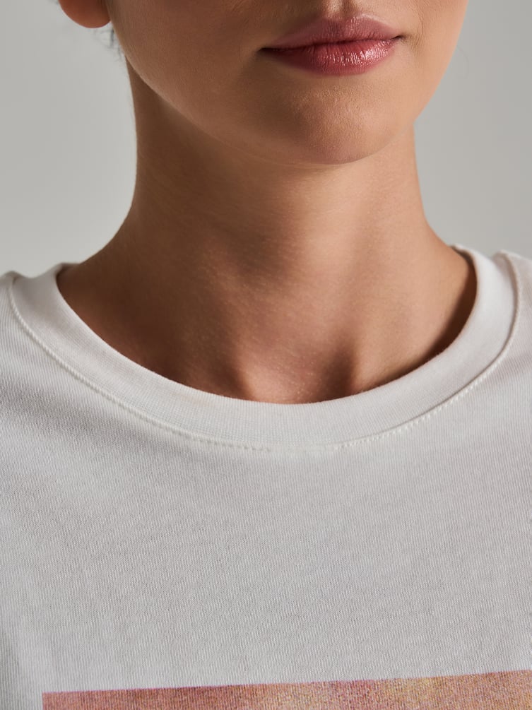 Лонгслив оверсайз с принтом