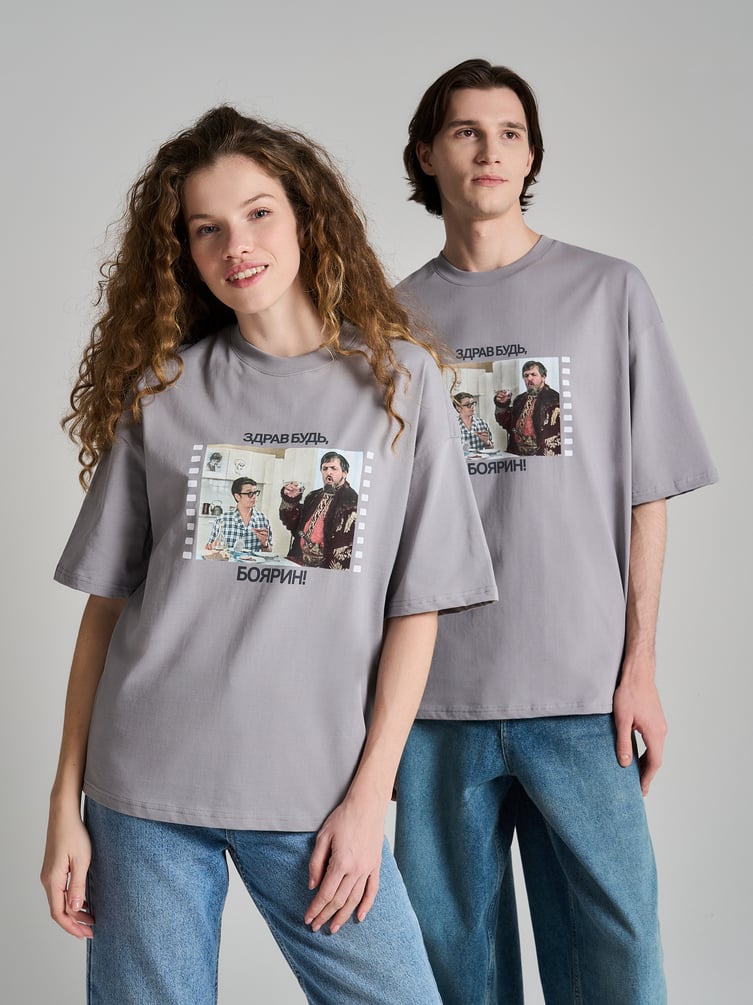Футболка оверсайз с принтом Мосфильм