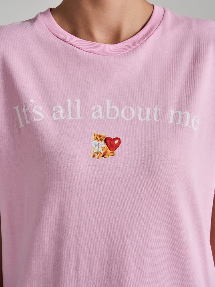 Футболка оверсайз с принтом на спине