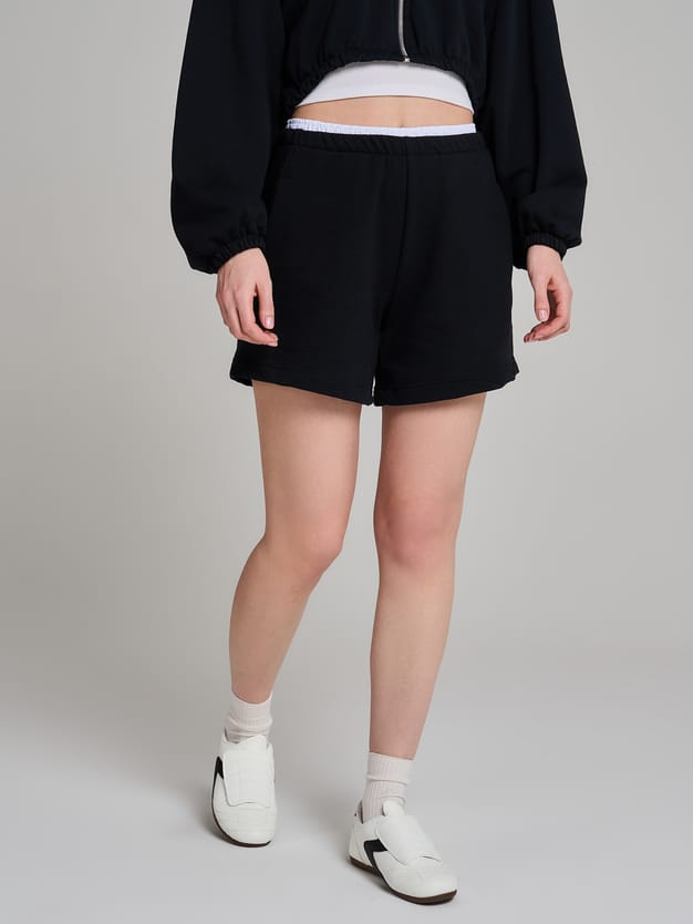 Шорты с эффектом многослойности