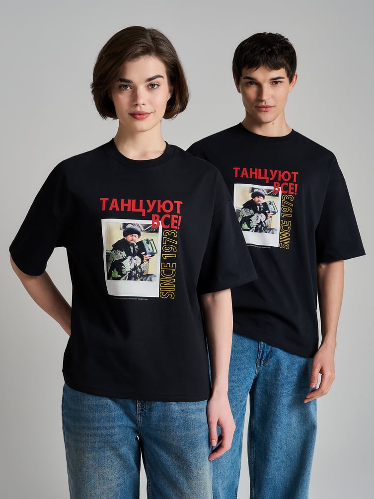 Футболка оверсайз с принтом Мосфильм