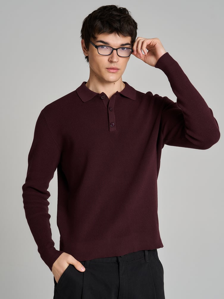 Джемпер деловой с воротником