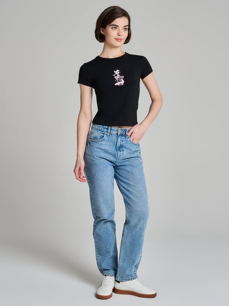 Футболка хлопковая с принтом