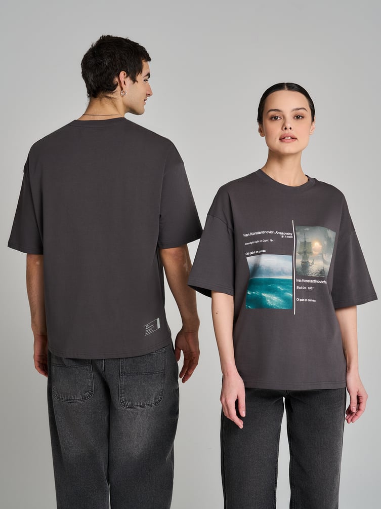 Футболка с принтом картин Третьяковской галереи