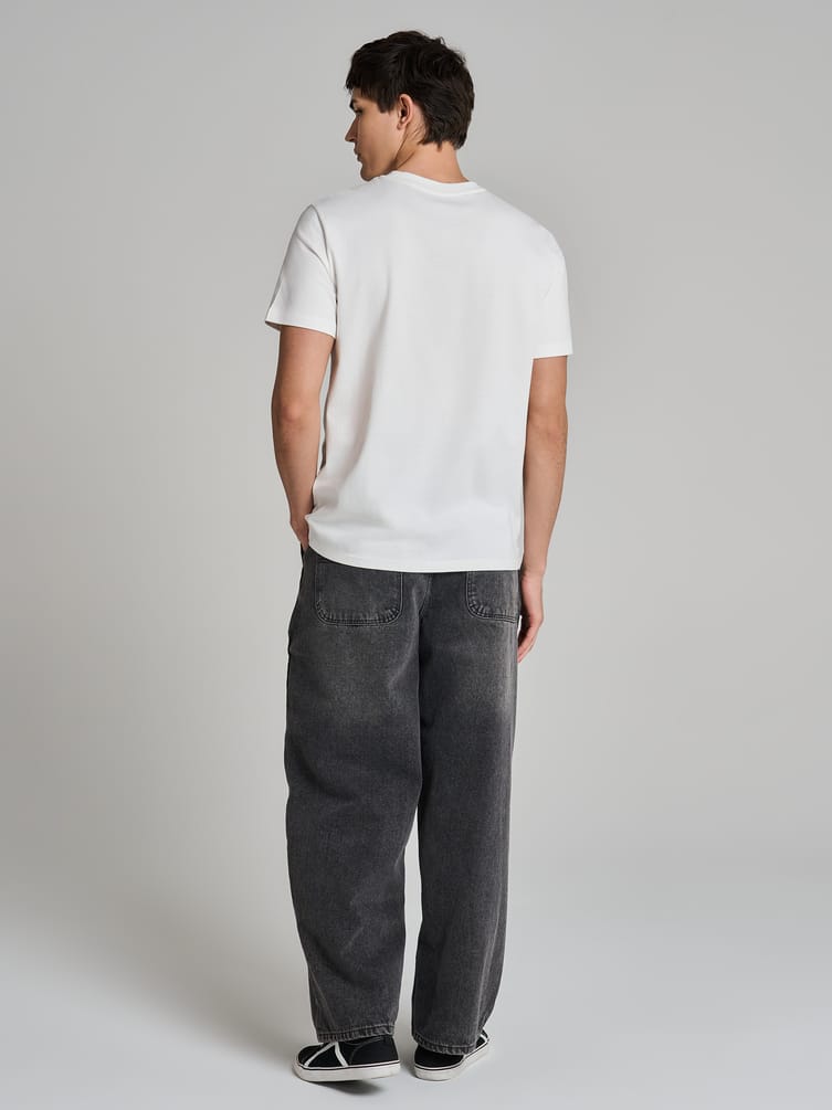 Футболка из хлопка с принтом собаки