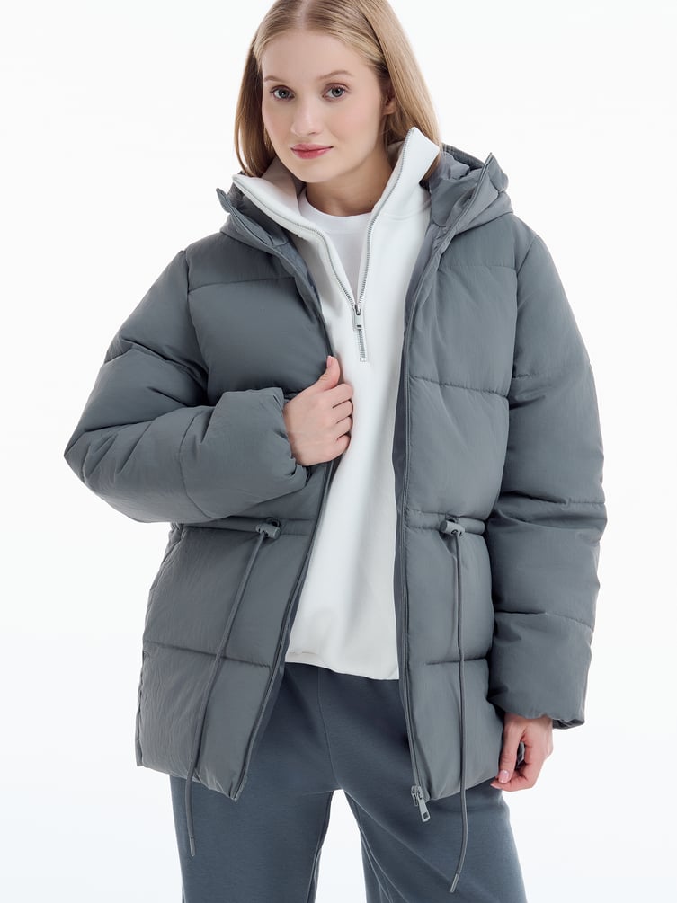 Куртка удлиненная стеганая женская