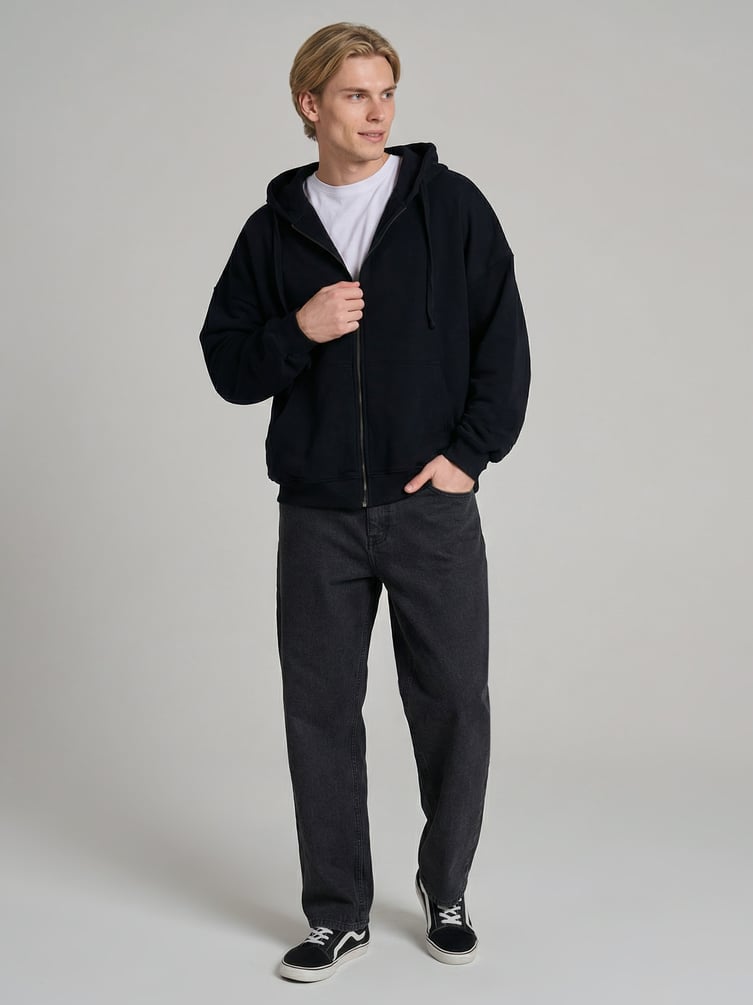 Толстовка оверсайз с капюшоном