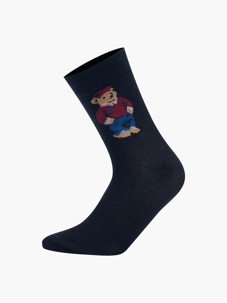 Носки - 3 пары с принтом медведя