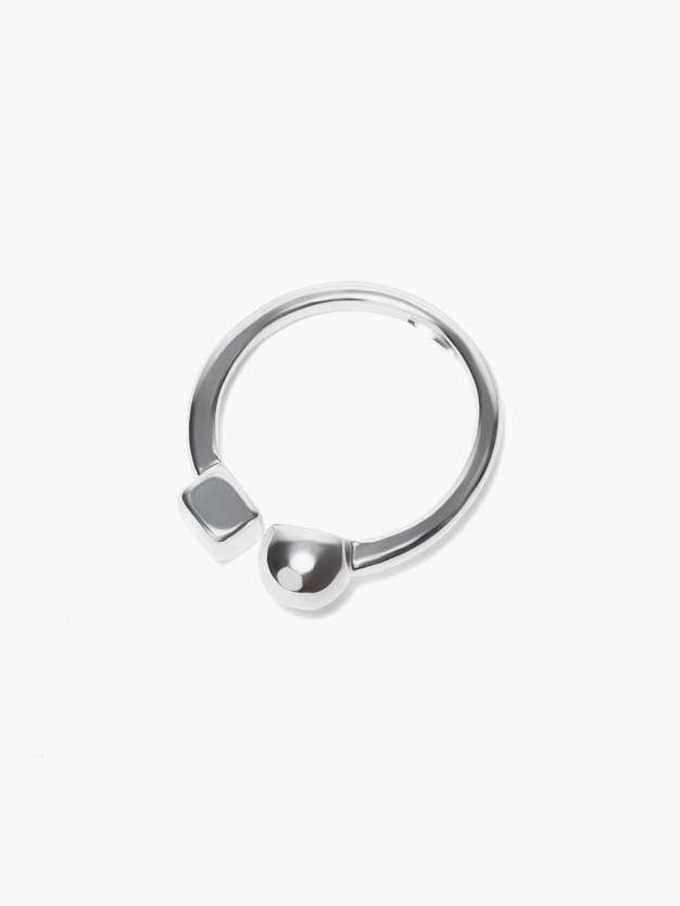 Кольцо тонкое незамкнутое