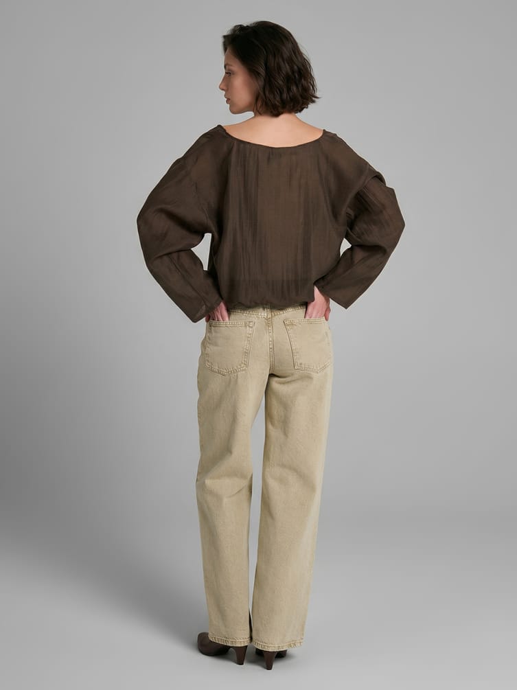 Блузка многослойная с топом