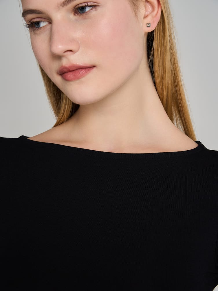 Боди-блузка с бантом на спине