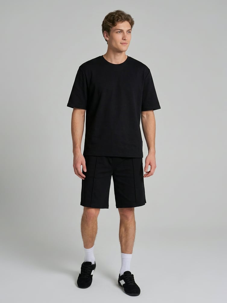 Футболка однотонная с коротким рукавом