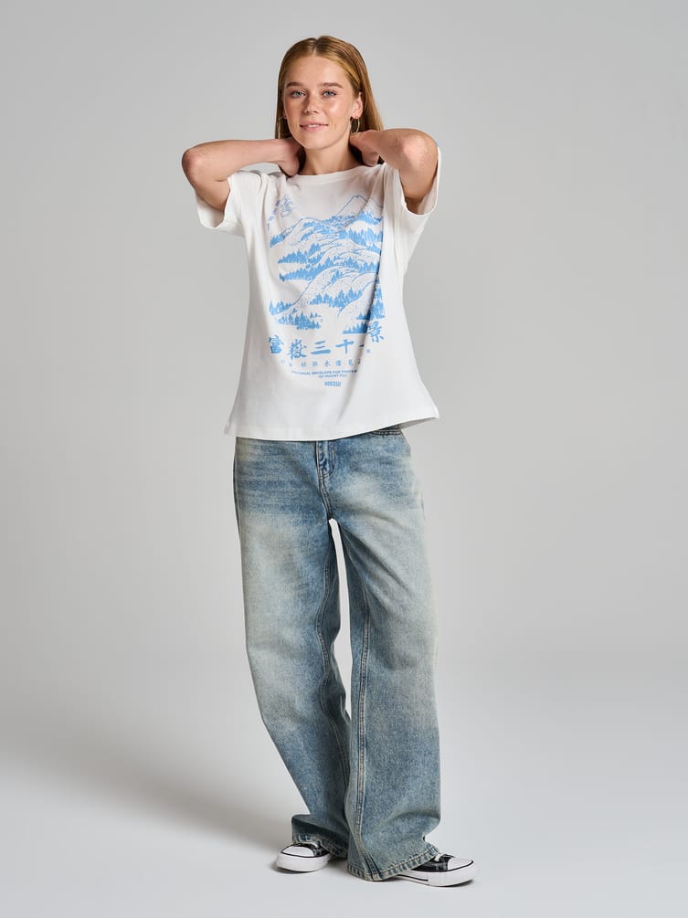 Футболка с принтом гор