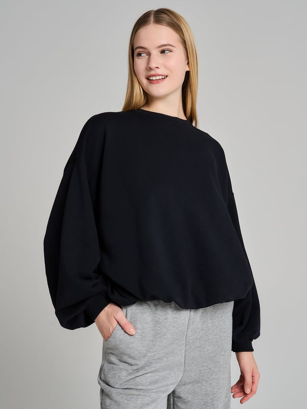 Свитшот с резинкой на талии