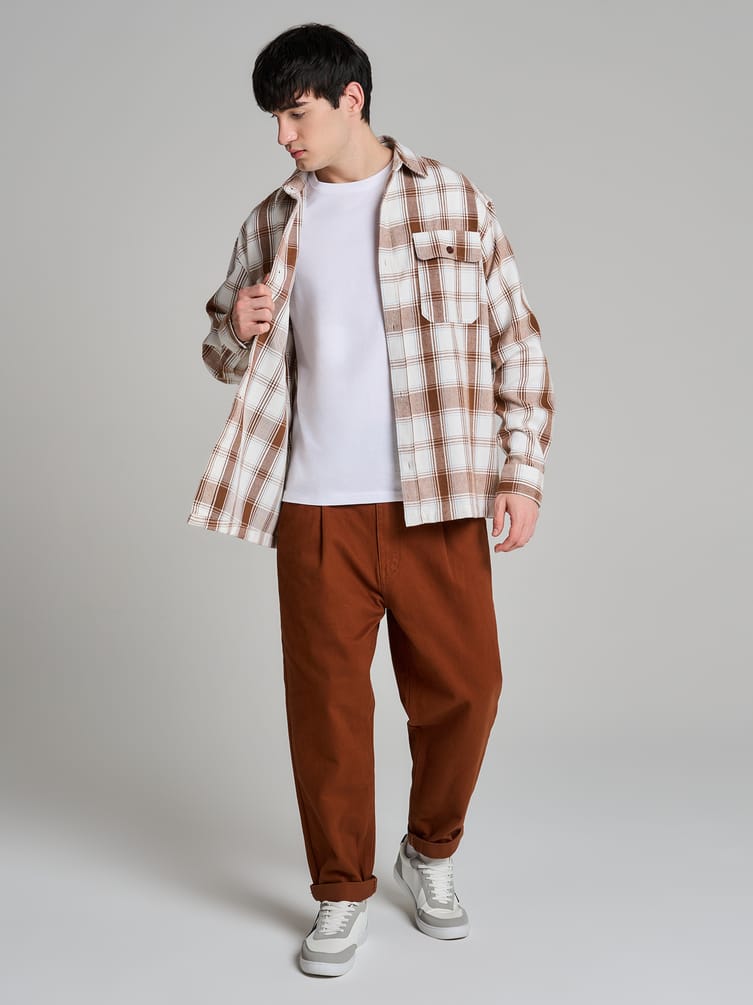 Зауженные укороченные брюки