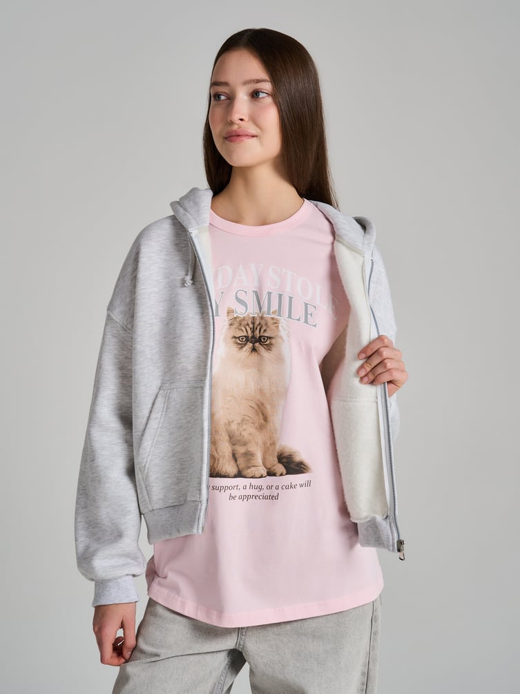 Футболка оверсайз с принтом