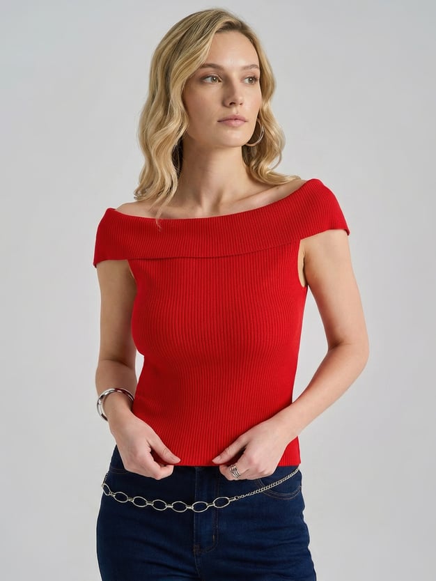 Топ лапша с открытыми плечами