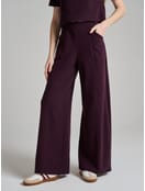 Широкие брюки в рубчик со стрелками