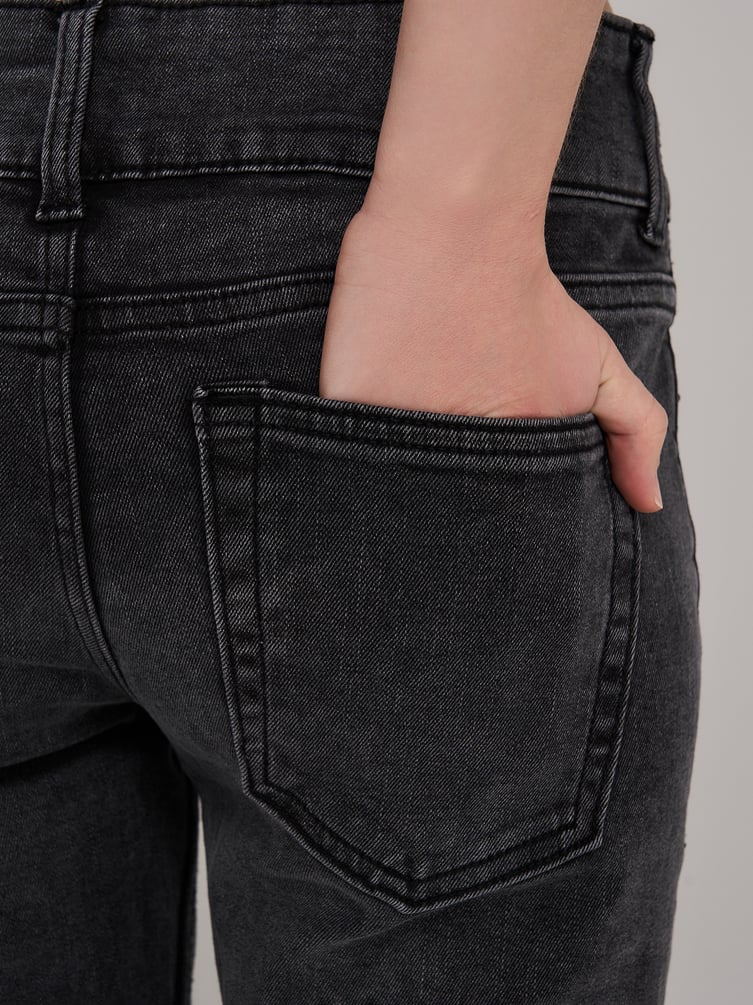 Джинсы клеш со стрелками