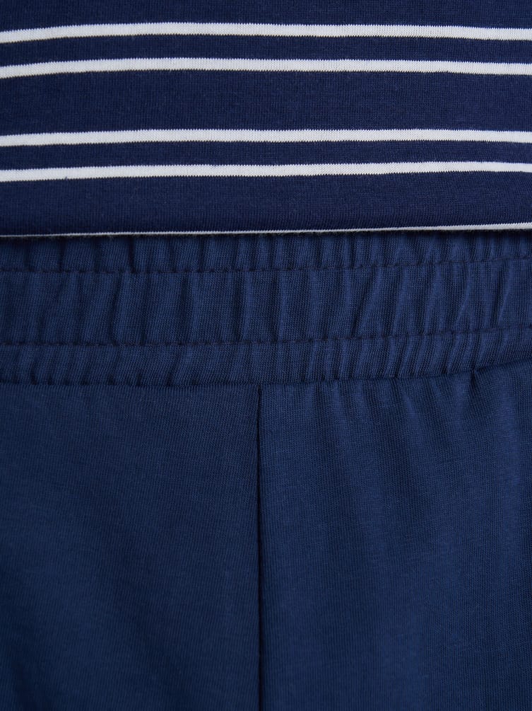 Пижама полосатая с шортами