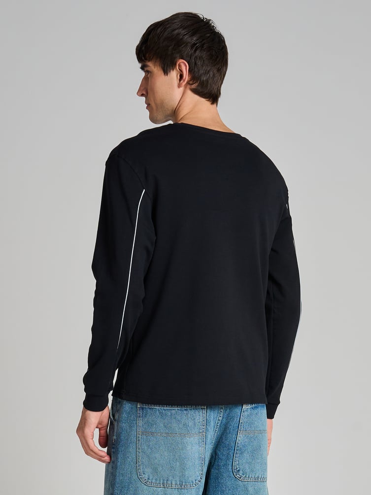 Лонгслив из хлопка с надписью Perfection