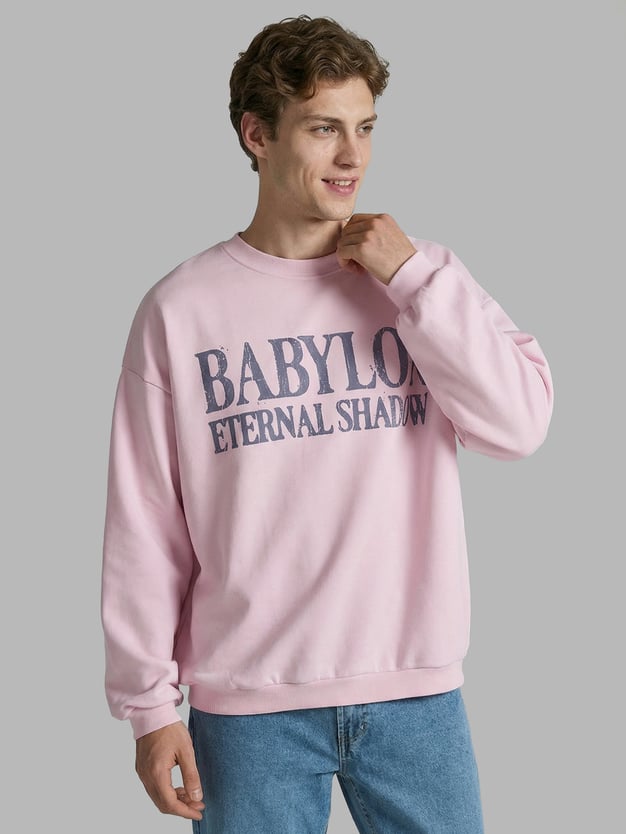 Свитшот оверсайз с надписью