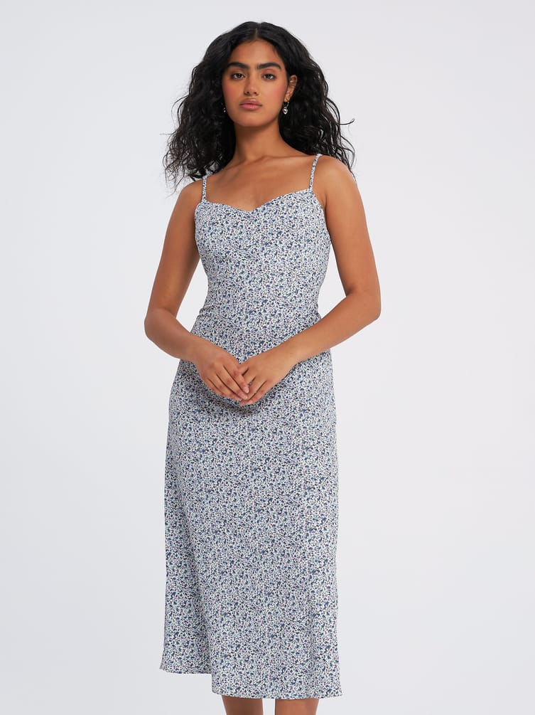 Сарафан миди на бретелях