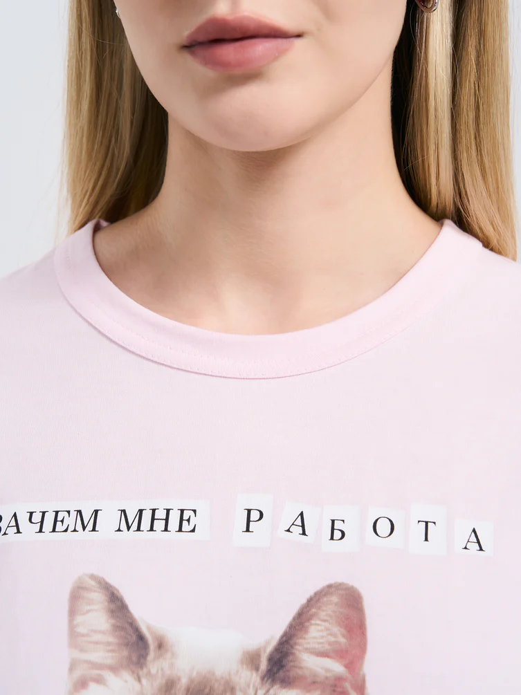 Футболка оверсайз с принтом