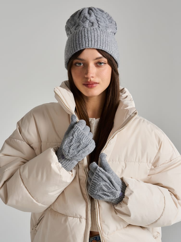 Перчатки с откидным верхом