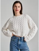 Джемпер трикотажный с косами