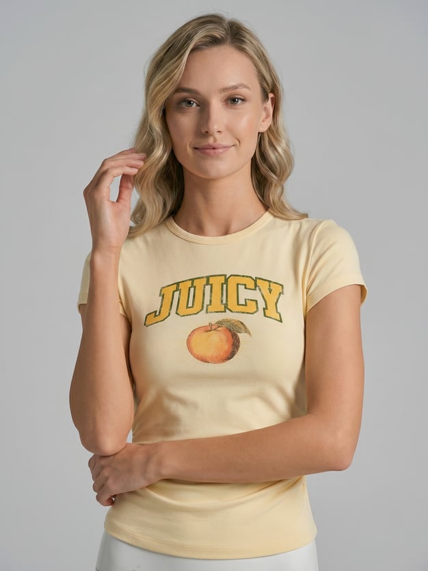 Футболка приталенная с принтом