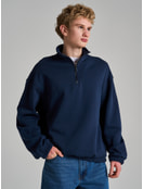 Утепленная толстовка с высоким горлом и начесом