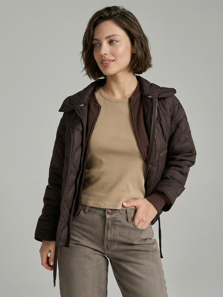 Футболка облегающая в рубчик