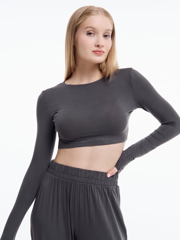 Домашний комплект с лонгсливом и брюками