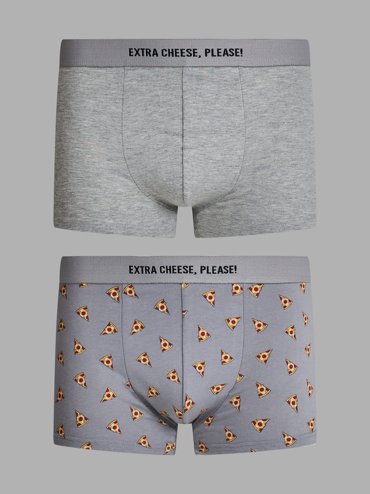 Трусы-боксеры - 2 шт. с принтом