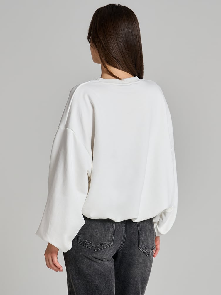 Свитшот с резинкой на талии